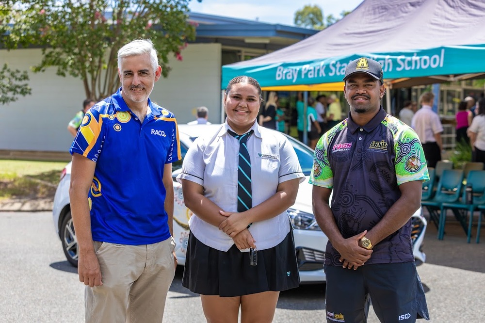 RACQ handing over new ARTIE vehicle to Bray Park State High School
