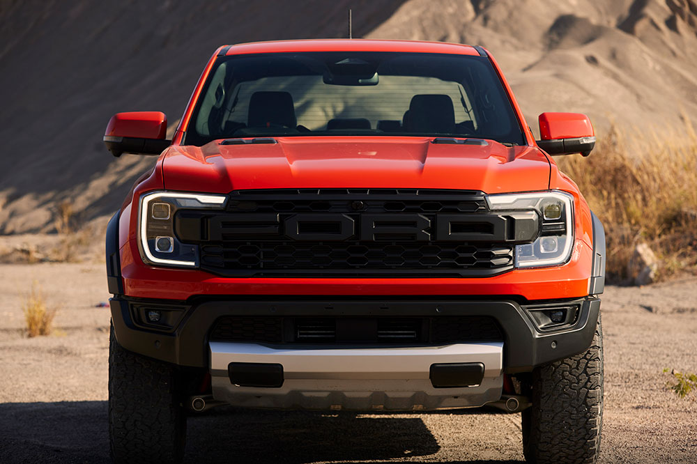 Ford Ranger Raptor front view.