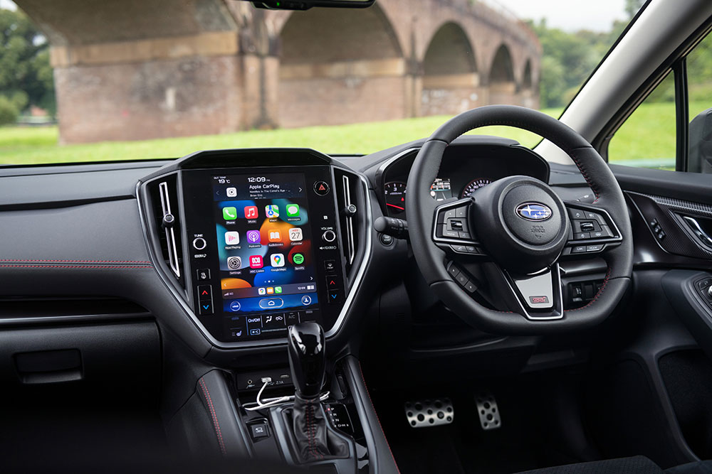 Subaru WRX Sportswagon AWD tS interior.