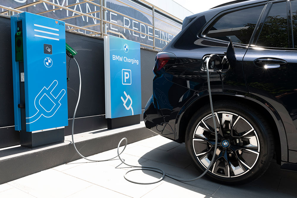 BMW ix3 Electric recharging.
