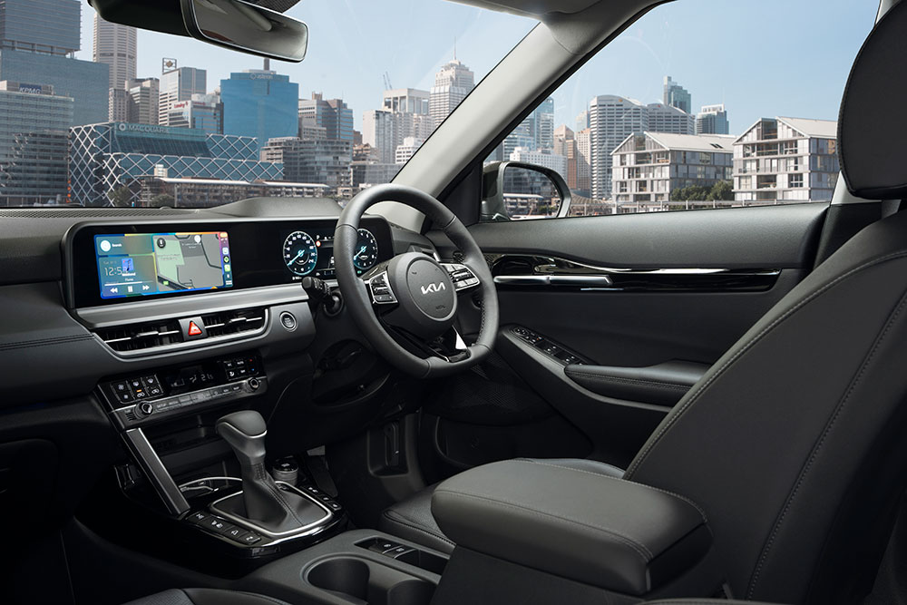 Kia Seltos GT Line interior.