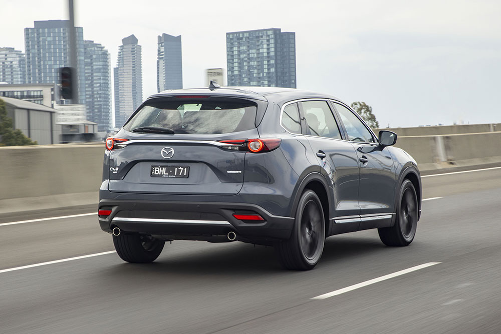 2021 Mazda CX-9 rear view.