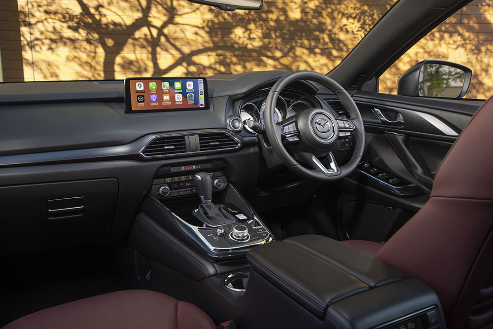 2021 Mazda CX-9 interior view.