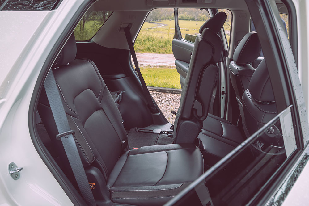Nissan Pathfinder MY23 rear seats.