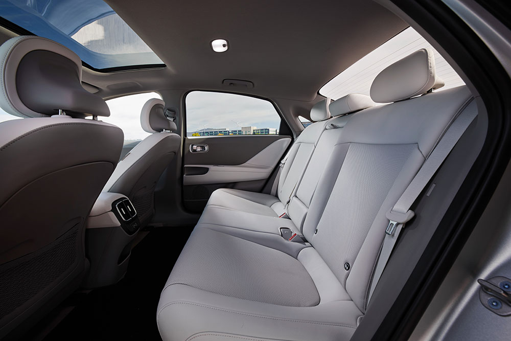 Hyundai Ioniq 6 rear seats.