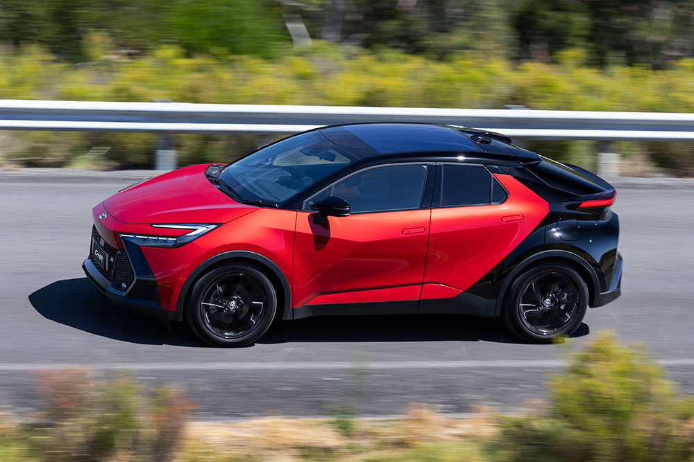 Toyota C-HR GR Sport MY24 side view.