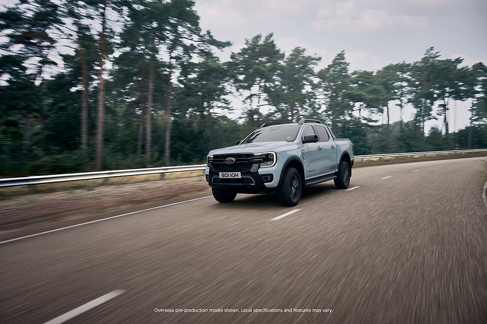 Ford Ranger PHEV on the road.