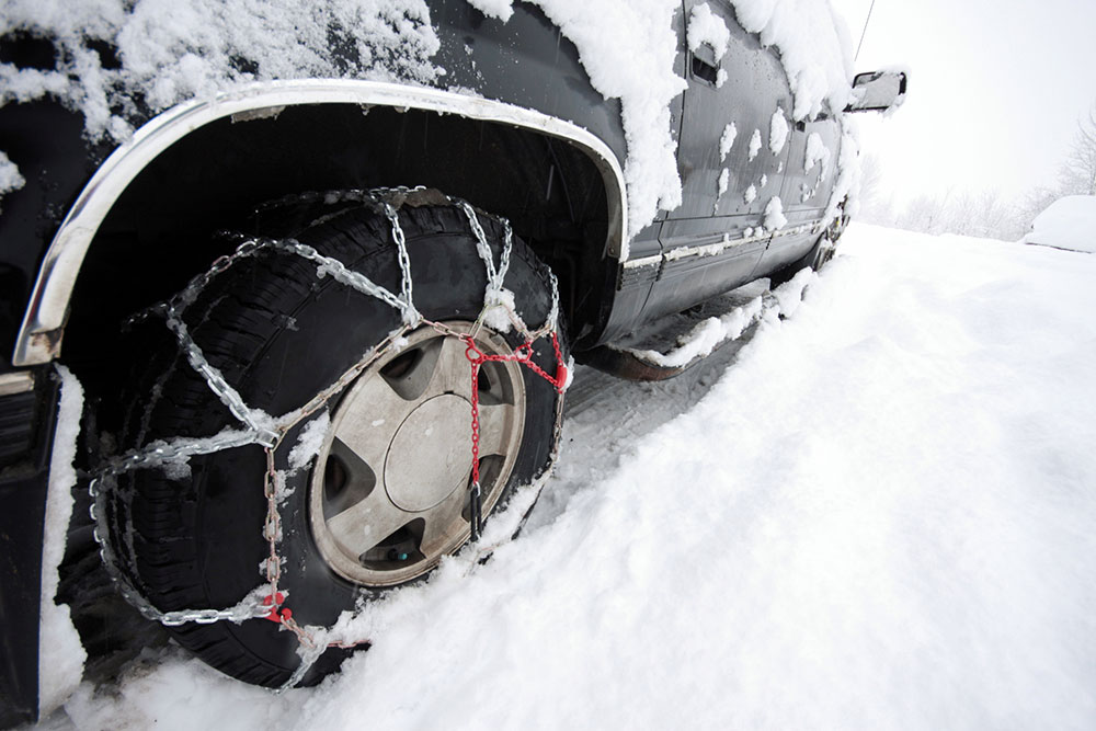 Snow chains.