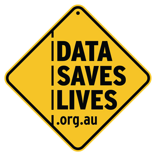 Data Saves Lives campaign graphic.