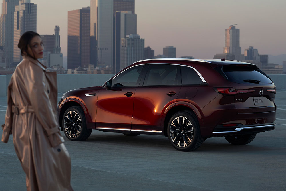 Side view of Mazda CX-90.