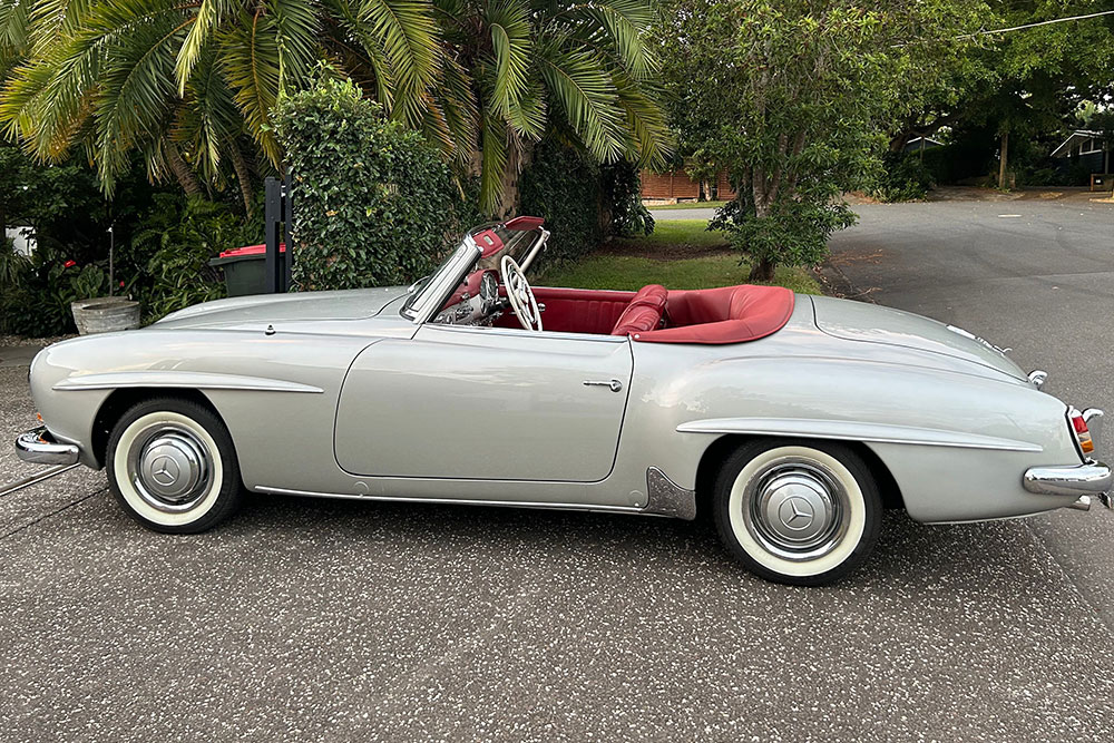 Ross Metcalfe 1959 Mercedes-Benz 190 SL.