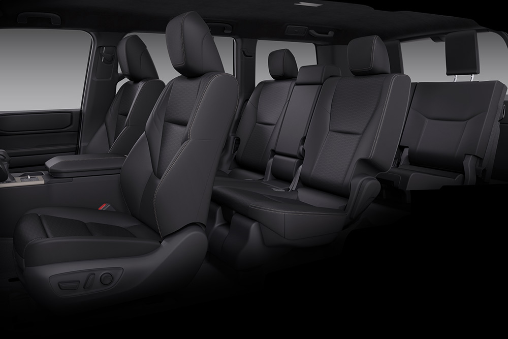 Toyota LandCruiser Prado seating.