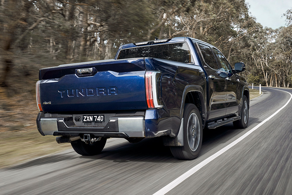 Toyota Tundra rear view.