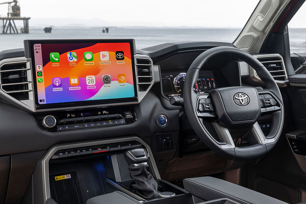 Toyota Tundra interior.