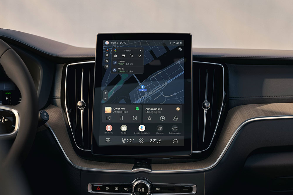 Refreshed Volvo XC60 interior.