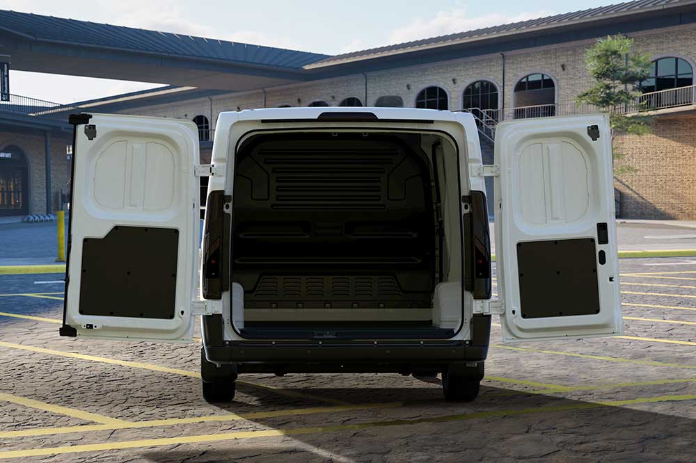 Ford Transit City with rear doors open