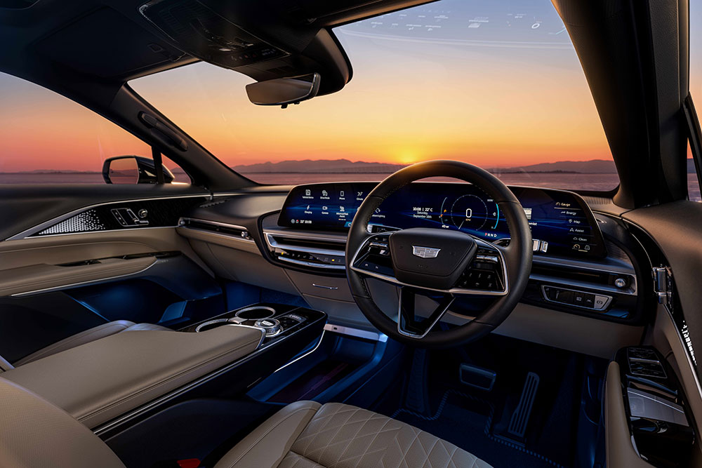 Cadillac Lyriq interior.