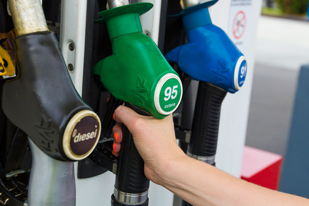 Petrol pumps.