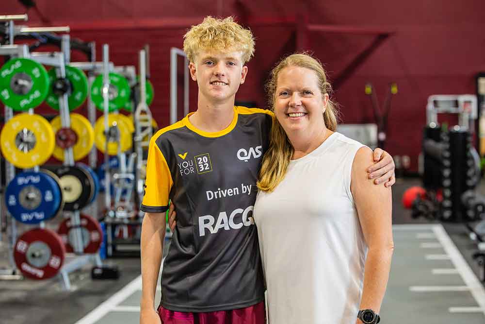 Fiona Campbell with son Hugh.