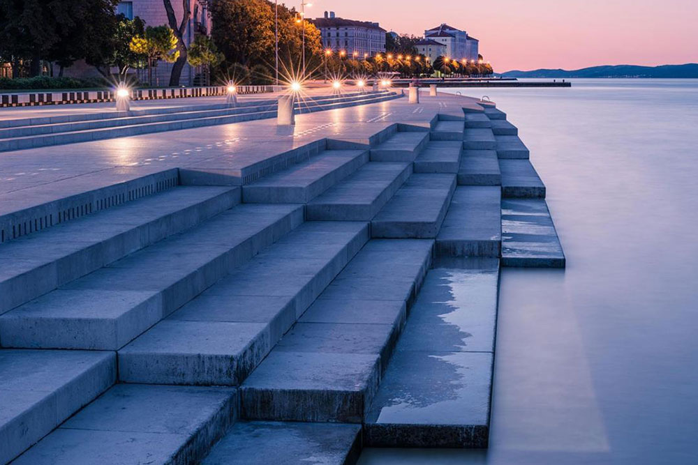 The sea organ at Zadar.