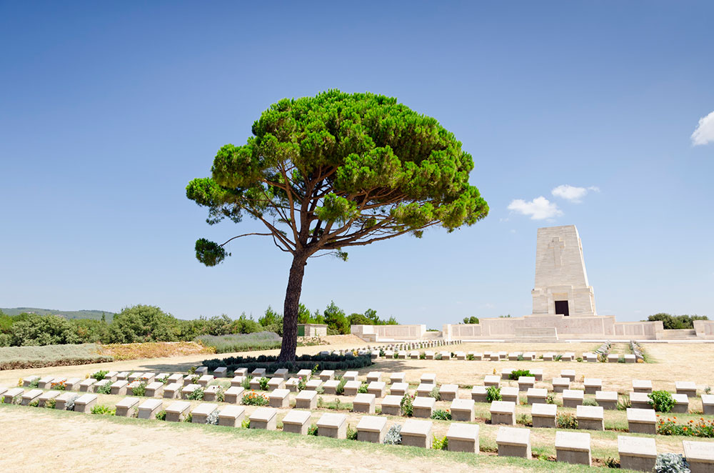 The Australian war cemetery at Gallipoli.