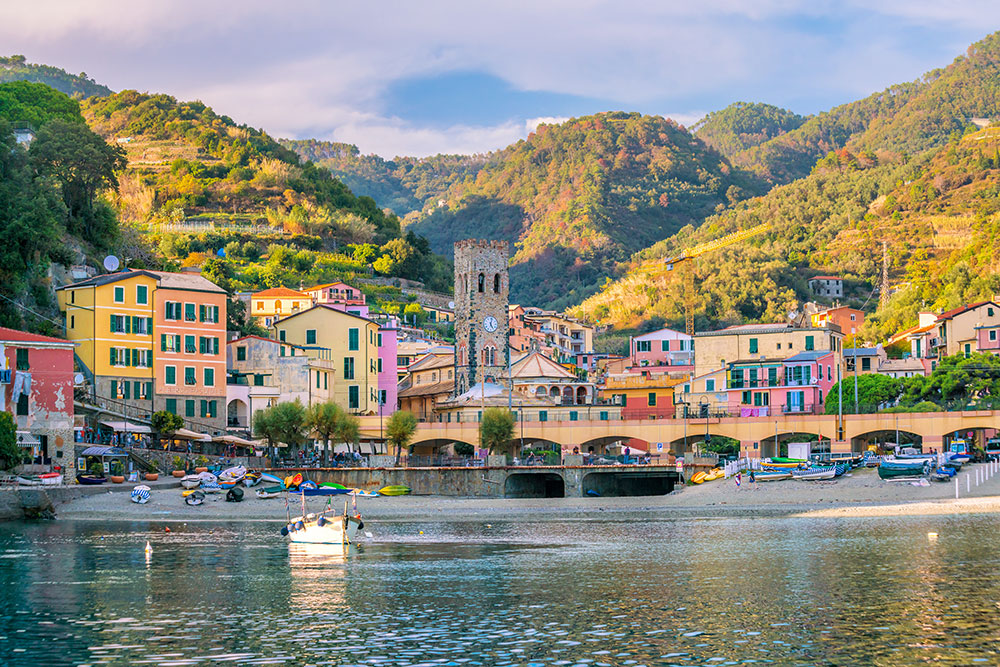 Monterossoal Mare old seaside villages of the Cinque Terre in Italy