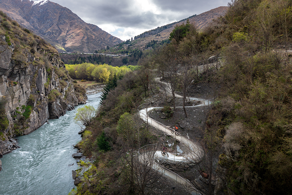 The Shotover Gorge mountain biking trail near Queenstown.