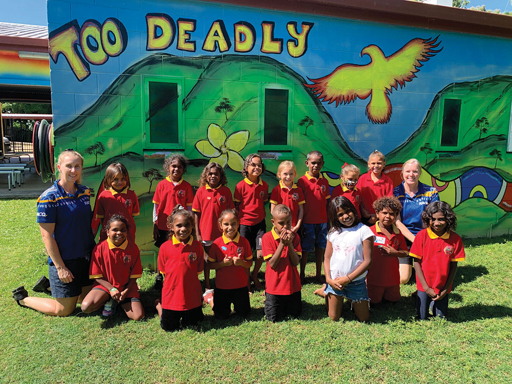 Students at school palm island