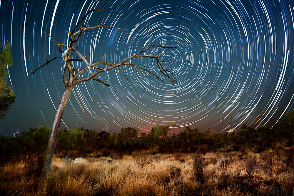 Night sky at Watarrka National Park.