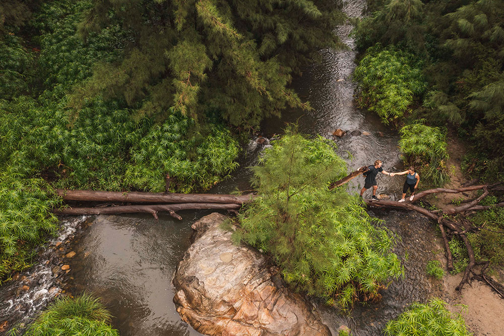 Refreshing water hole at Carnarvon National Park.