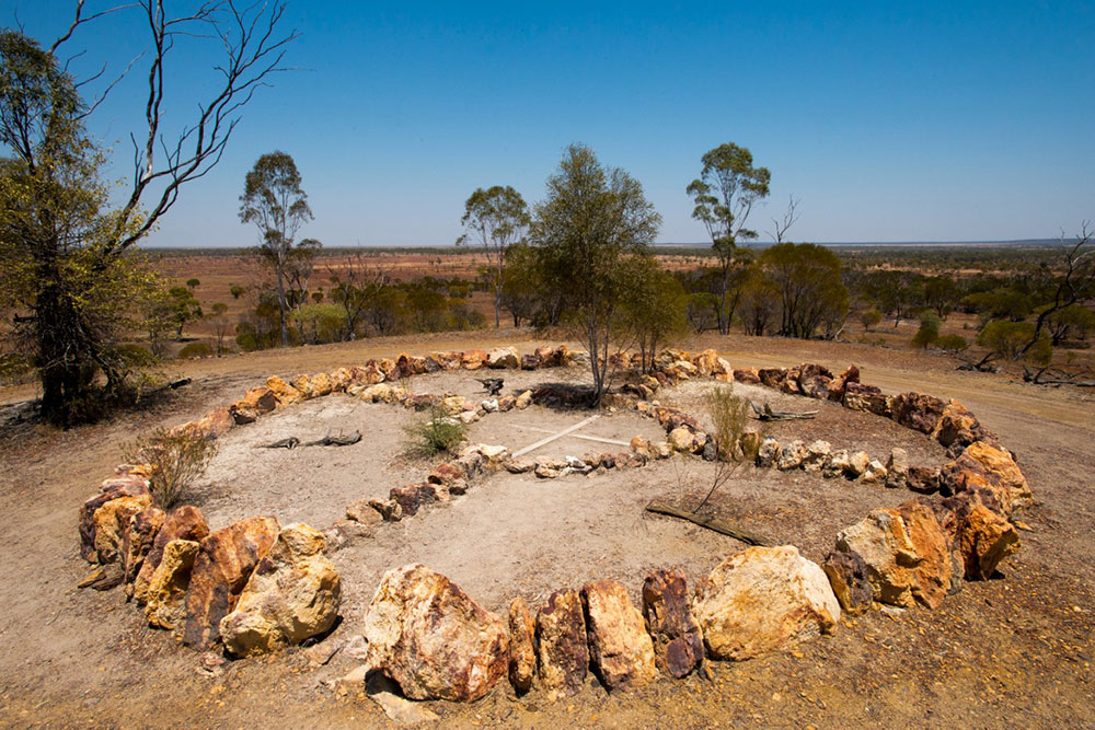 Healing Circle on the Lake Dunn Sculpture Trail.