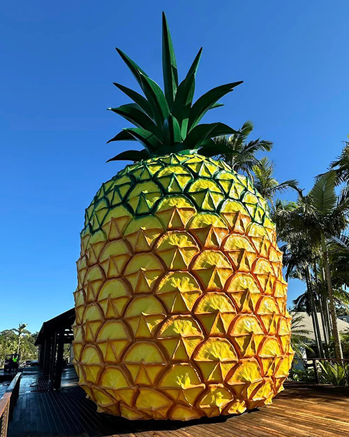 The refurbished Big Pinapple and new viewing deck.