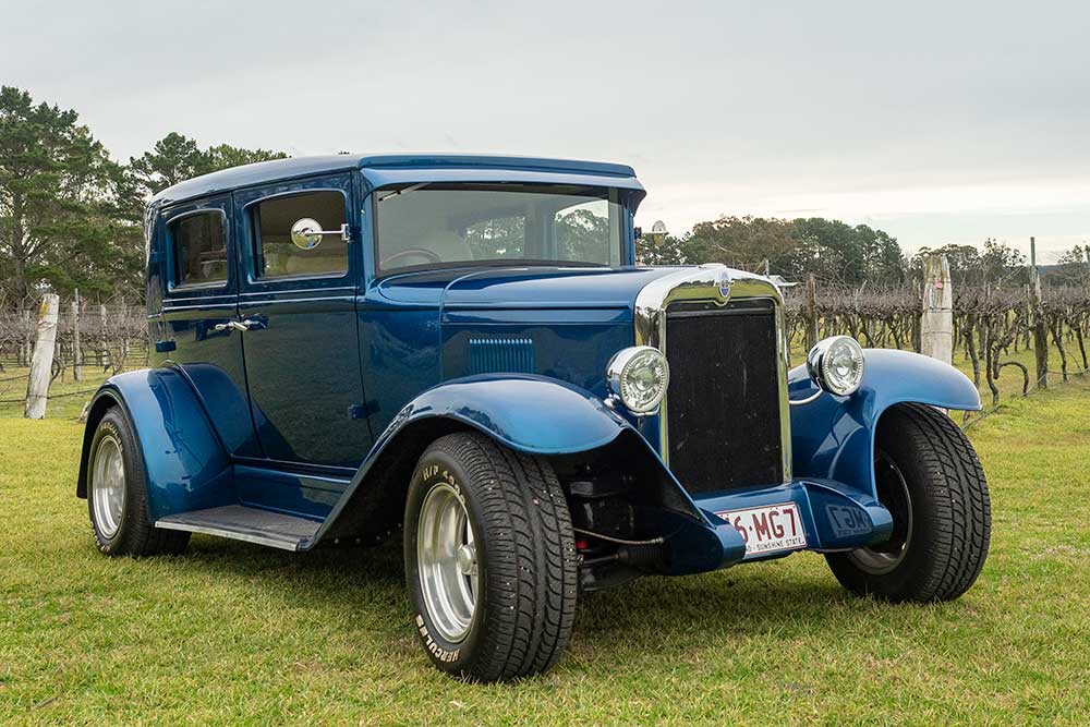 Custom-built 1929 Chevrolet hot rod.