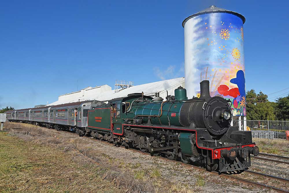 Locomotive BB18¼ No.1037 Peter Ford back on track at DownsSteam
