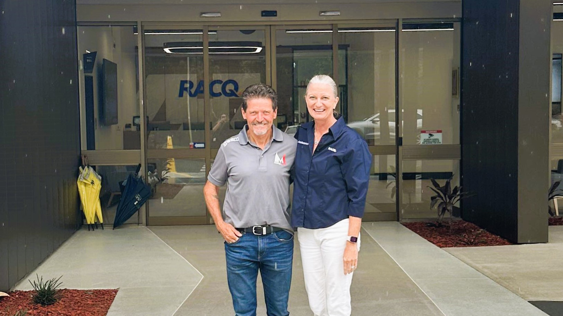 Leona Murphy and her husband Gerry at the RACQ Mobility Centre