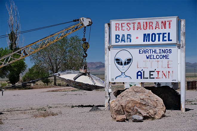 The Little A'Le'Inn welcome sign. Photo Carolyne Jasinski.