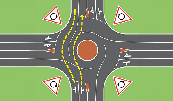 TRA Roundabout Quiz Straight Ahead 01